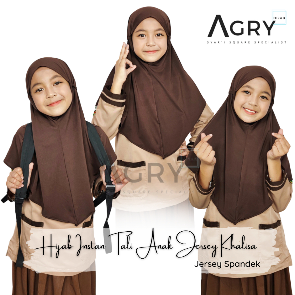 ᴀɢʀʏ Hijab Instan Tali Anak Jersey | Khalisa