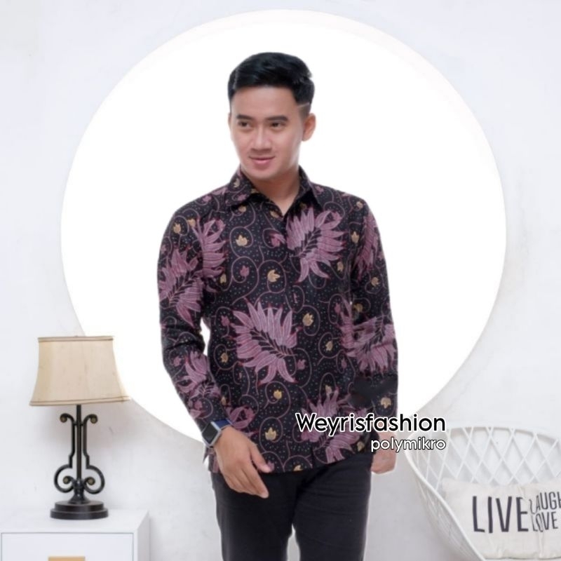 Batik Pria Lengan Panjang Batik Weyrisfashion Kemeja Batik Pria Murah