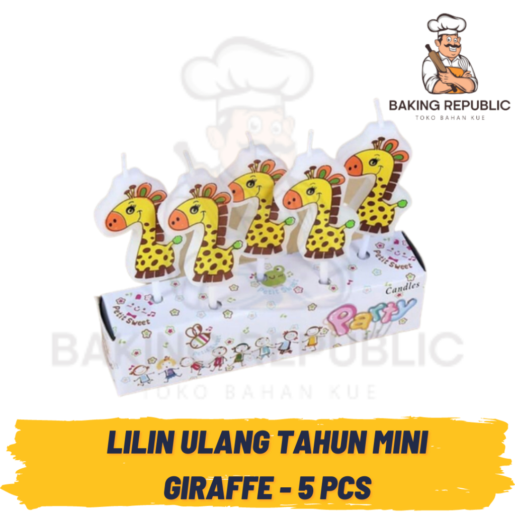 LILIN ULANG TAHUN MINI GIRAFFE | LILIN ULANG TAHUN JERAPAH KECIL