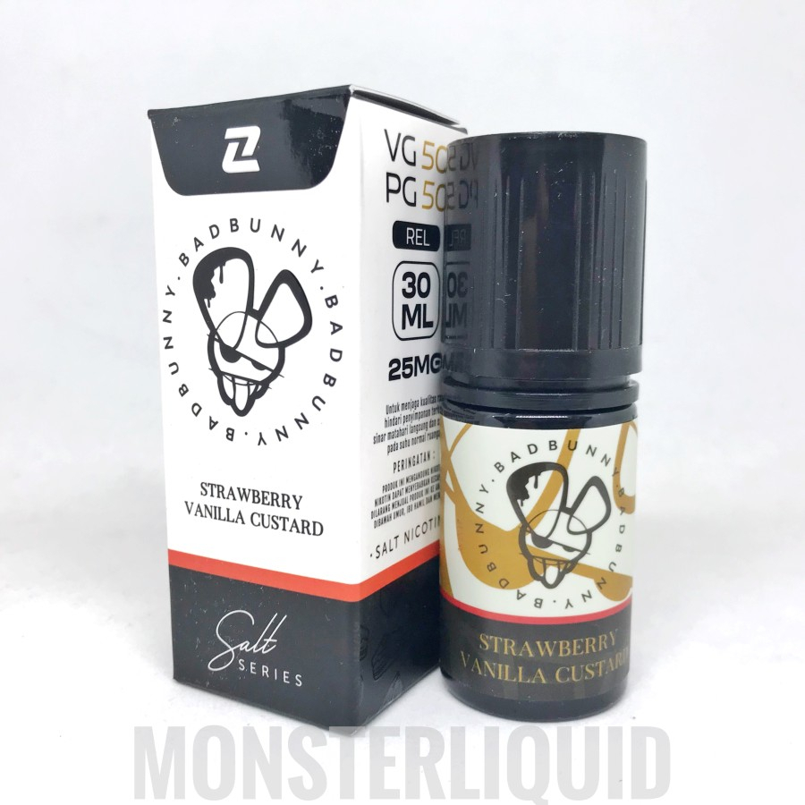 SALT BAD BUNNY STRAWBERRY VANILLA CUSTARD 25MG 30ML