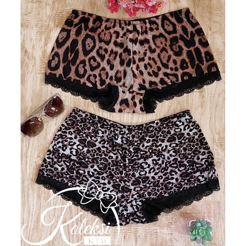 Celana Dalam Motif Leopard/ CD Hotpants/ Celana Dalam Renda/ CD Boxer Cewek