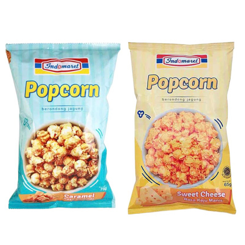 Popcorn Indomaret Caramel 75gr & Keju 65gr