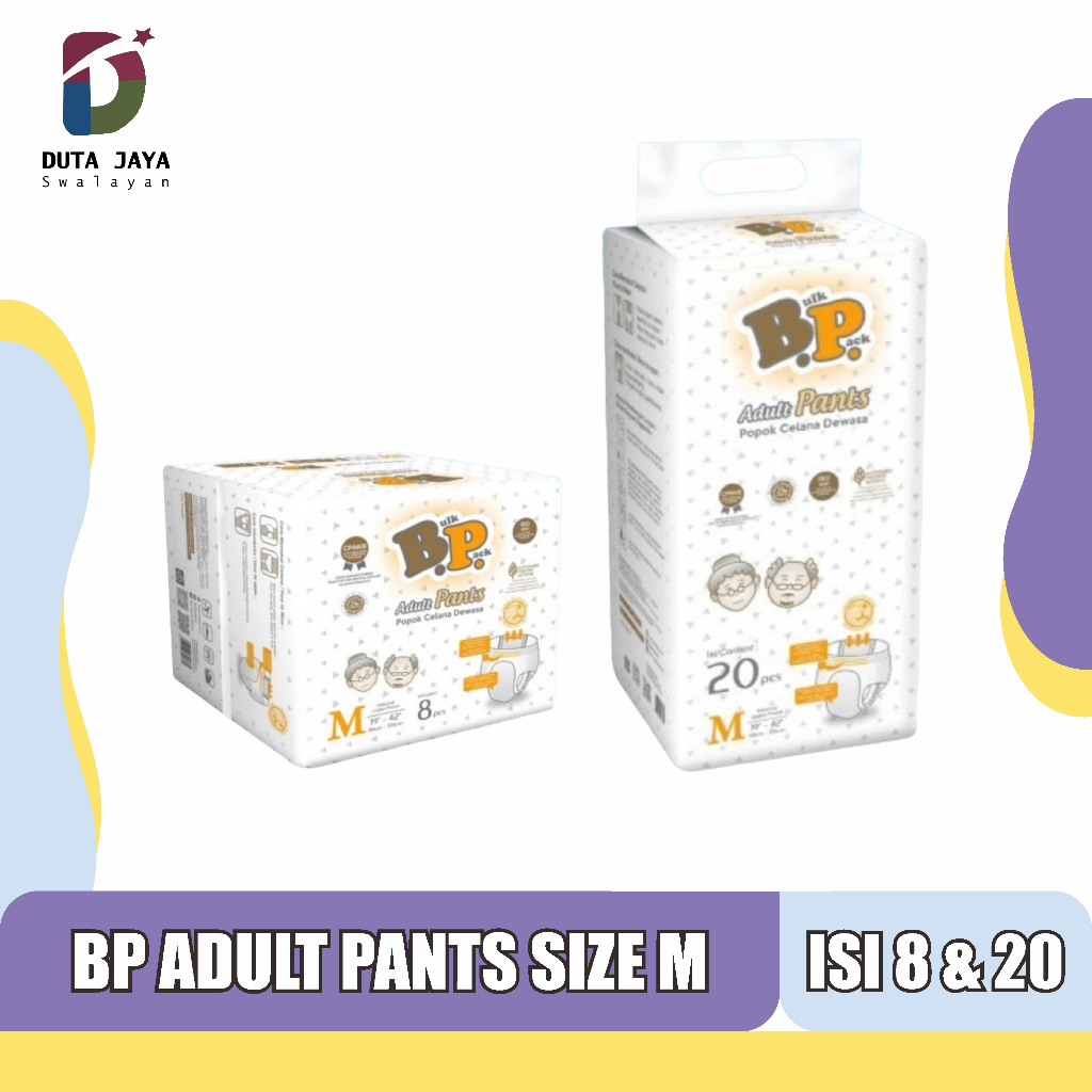 BP Adult Pants Bulk Pack Pempers Popok Dewasa Celana Size M Isi 8, 20