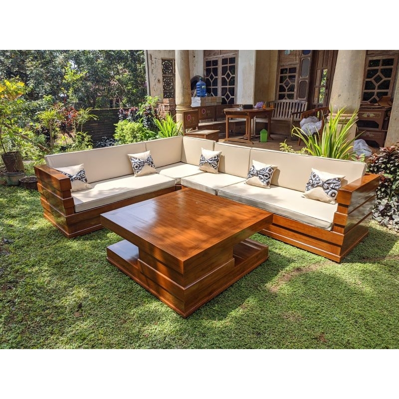 KURSI SOFA TAMU JATI MODEL MINIMALIS