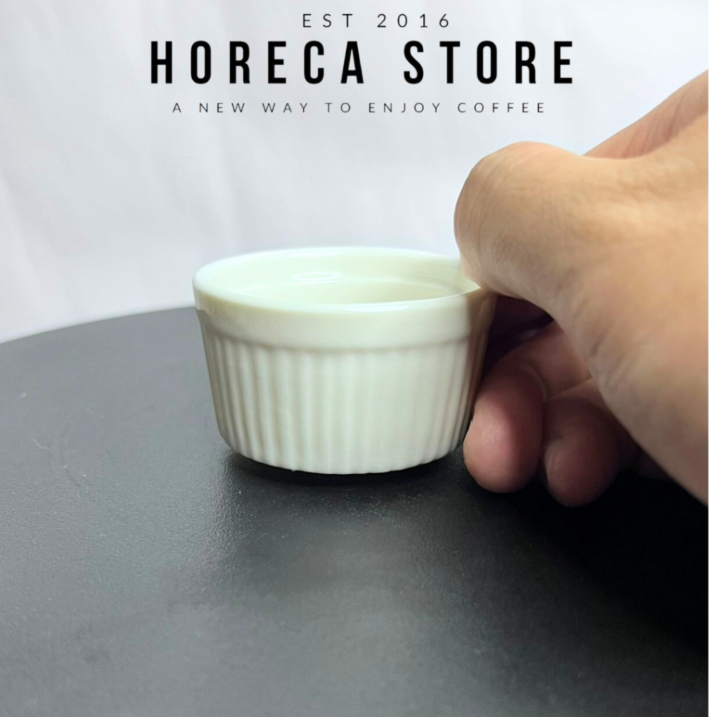 Ramekin Mangkok Anti Panas 6 Cm 7 Cm Creme Brule Baking Oven / Mangkok Keramik Kecil Putih / Mangkok