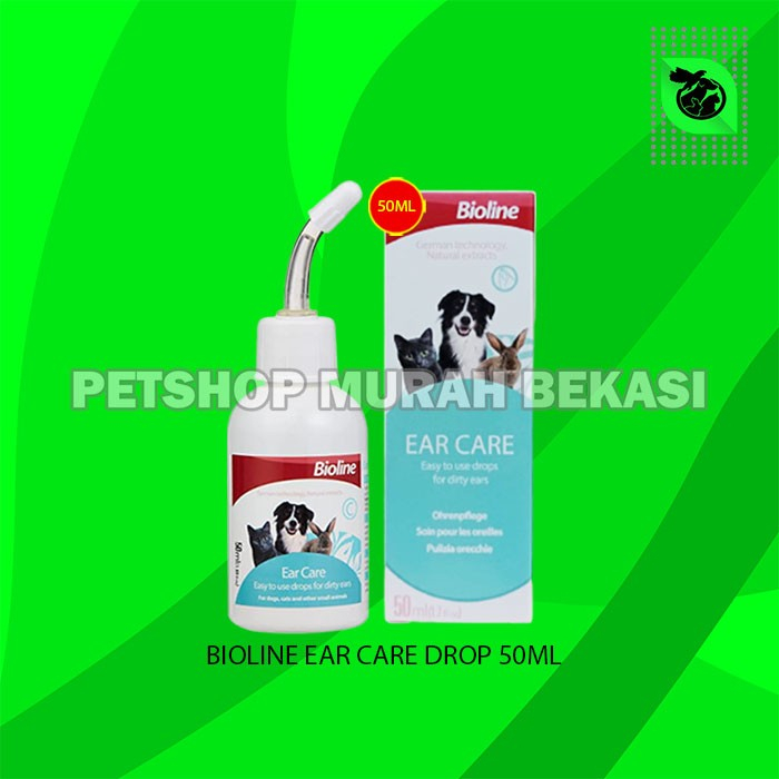 Obat Tetes Telinga Kucing Anjing Bioline Ear Care Drop 50 ML