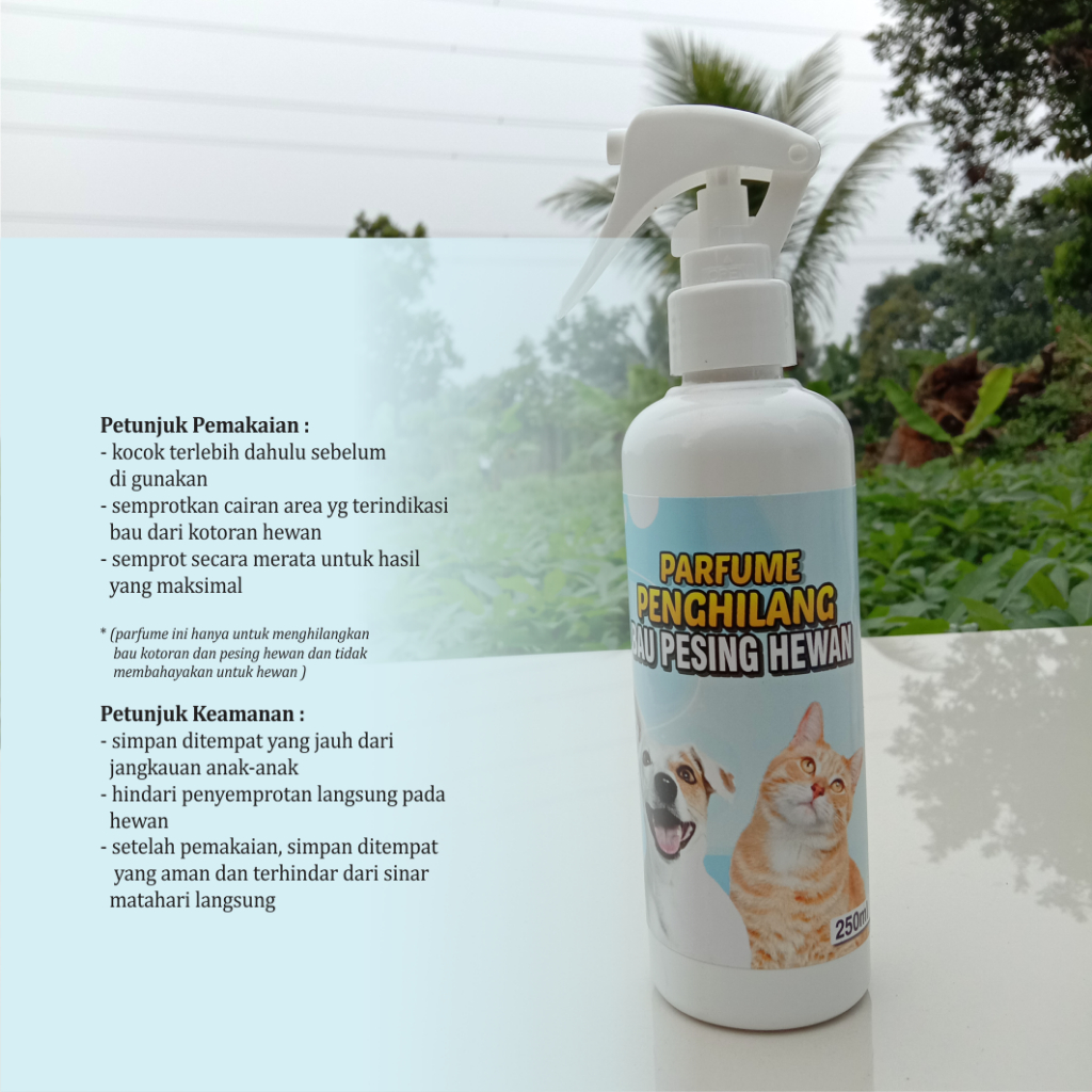 Spray penghilang bau pesing hewan 250ml