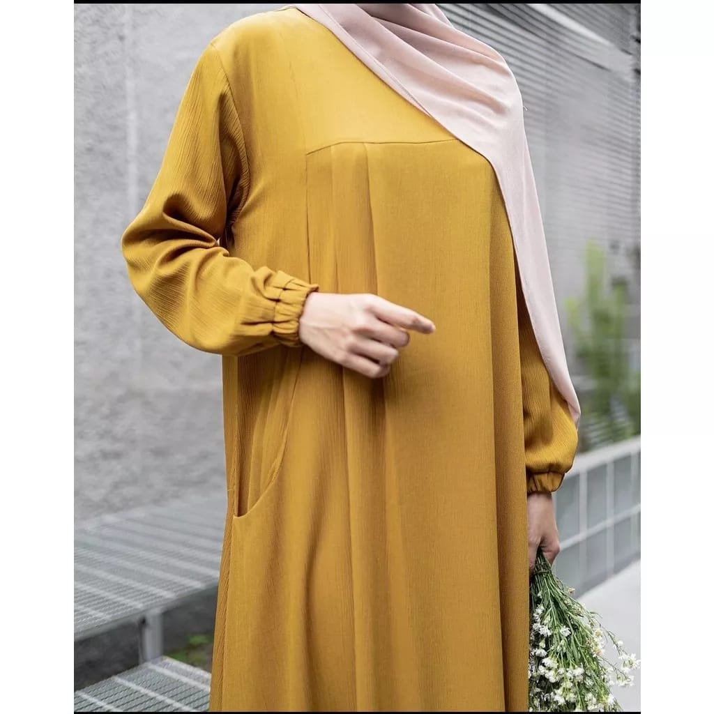 HD16: BISA COD [WAZKA DRESS][ GAMIS TERBARU BAHAN CRINGKLE AIRFLOW ORI PREMIUM] [FASHION MUSLIM  TERBARU 2023] [GAMIS POLOS BUSUI KEKINIAN ]  BAJU WANITA MUSLIMAH TERLARIS KEKINIAN] [DRESS KONDANGAN BEST SELLER] [ SIZE S, M, L, XL] PAKAIAN WANITA MASAKINI