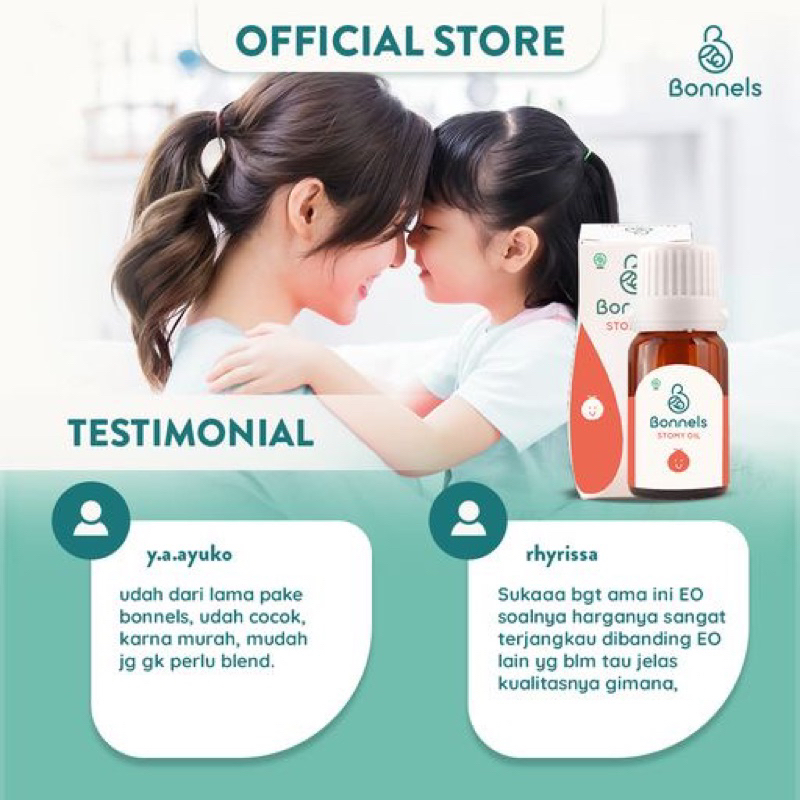 Bonnels Stomy Essential Oil - Solusi Untuk pencernaan dan Menambah nafsu makan anak