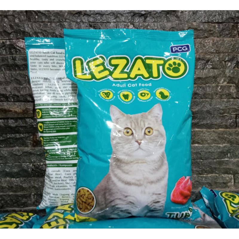 Lezato Adult  Catfood Tuna 1kg Freshpack | makanan kucing dewasa murah promo