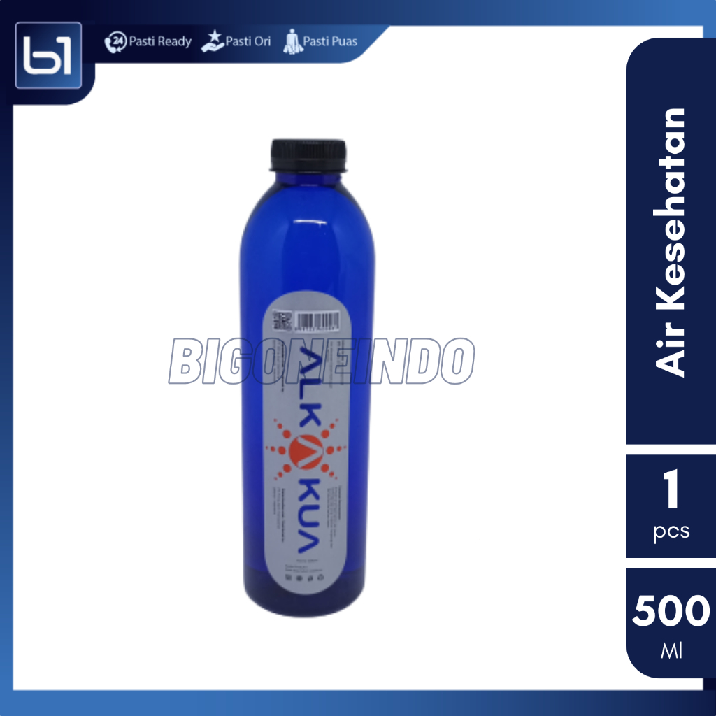 ALKAKUA Air Minum Kesehatan 280ml PCS, Air Kesehatan Alkali Ionasis Botol 500 ML