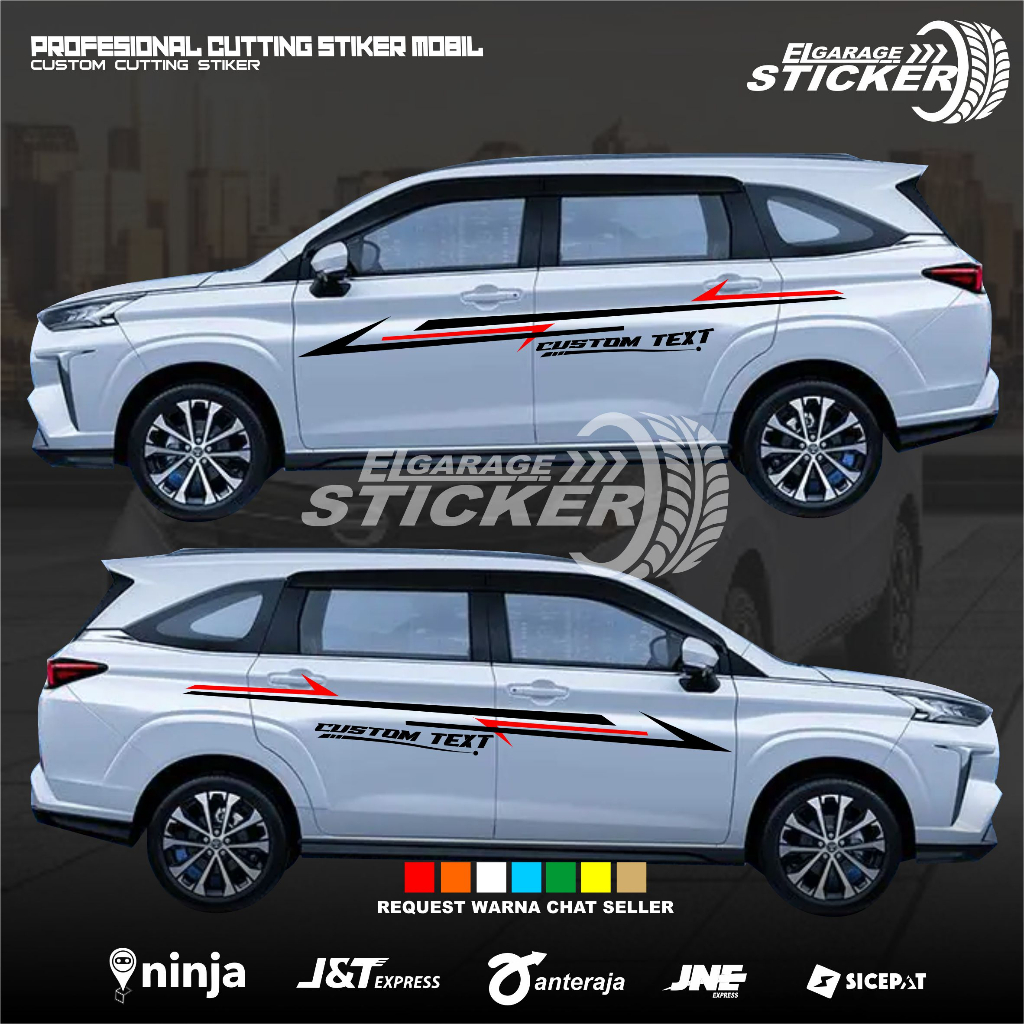 STIKER MOBIL AVANZA VELOZ TERBARU CUTTING STIKER BODY SAMPING ALL MOBIL AVANZA