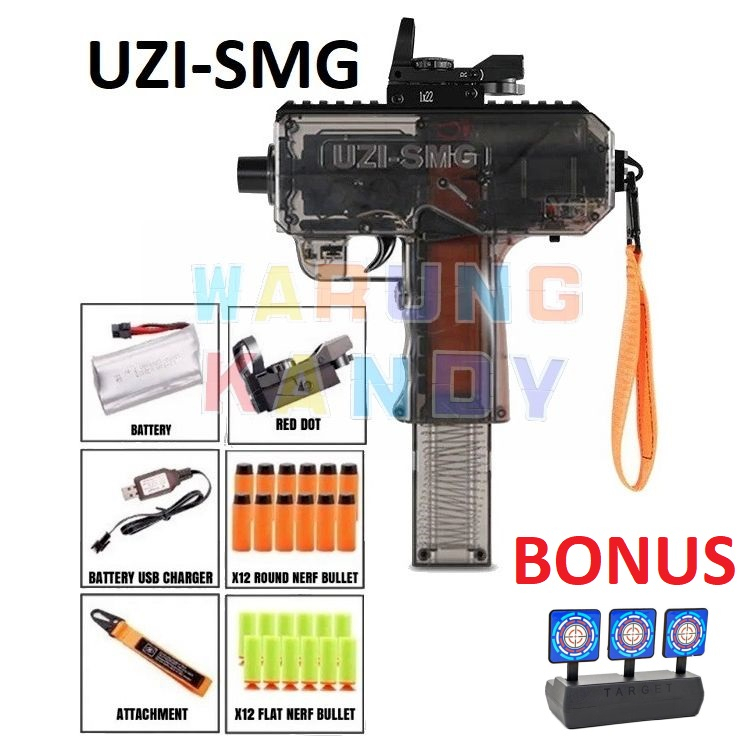 UZI Sembylon Otomatis Foam Dart Blaster Toy -NOT NERF