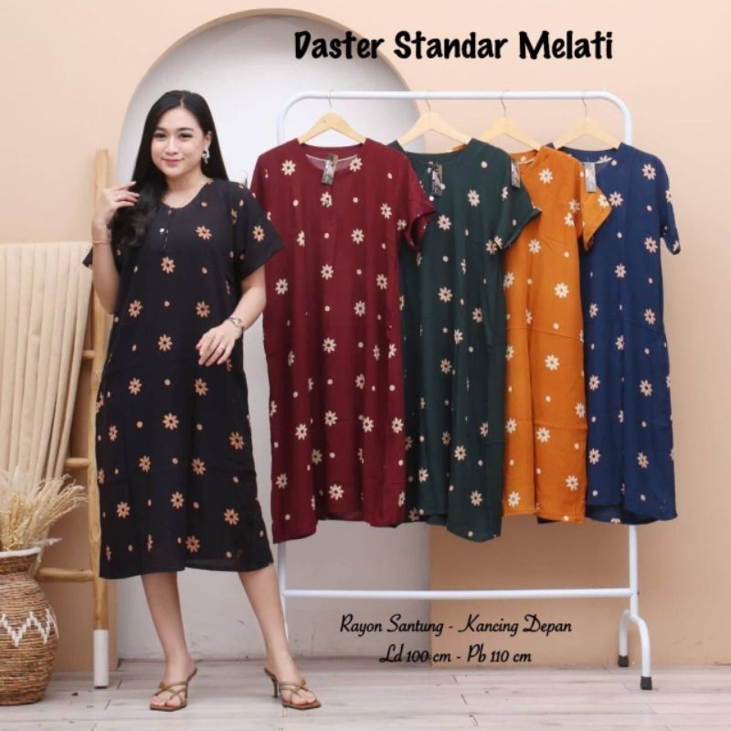 DASTER BATIK KANCING DEPAN BUSUI MELATI MOTIF CANTIK MURAH MERIAH