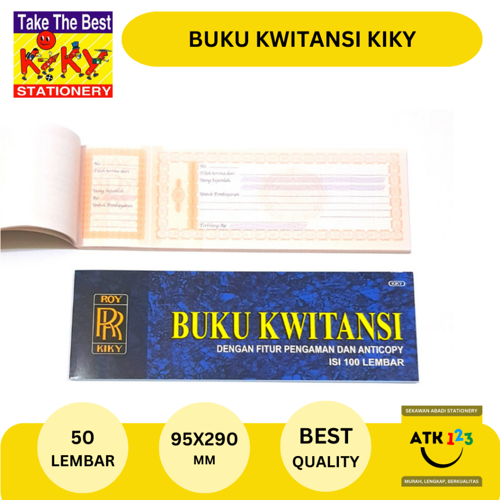 

Buku Kwitansi Kiky Secure Isi 50 Lembar