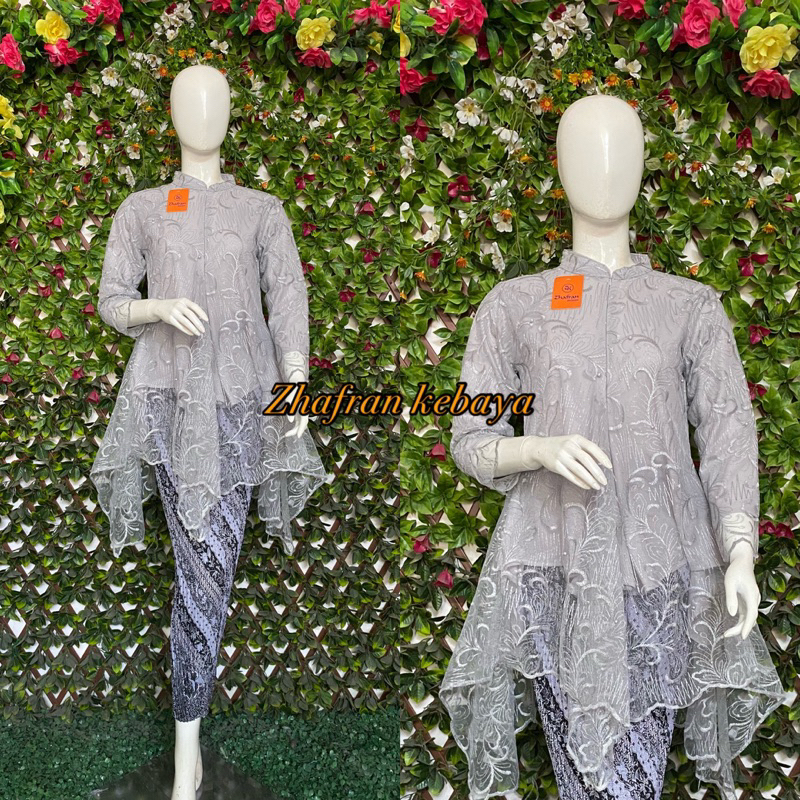 Kebaya Modern Tunik Busui Bahan Tulle Favorite (Sanghai)