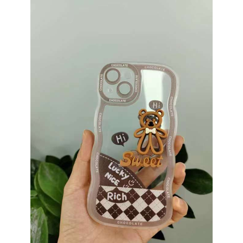 Silikon Case UNIK WAVE 4D DOLL TIMBUL For OPPO/REAL/VIVO