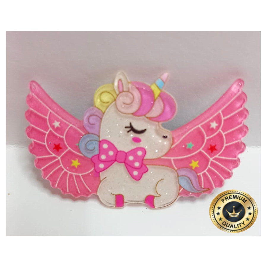 Jepit Rambut Anak Perempuan Hairpin Cute Unicorn Sayap