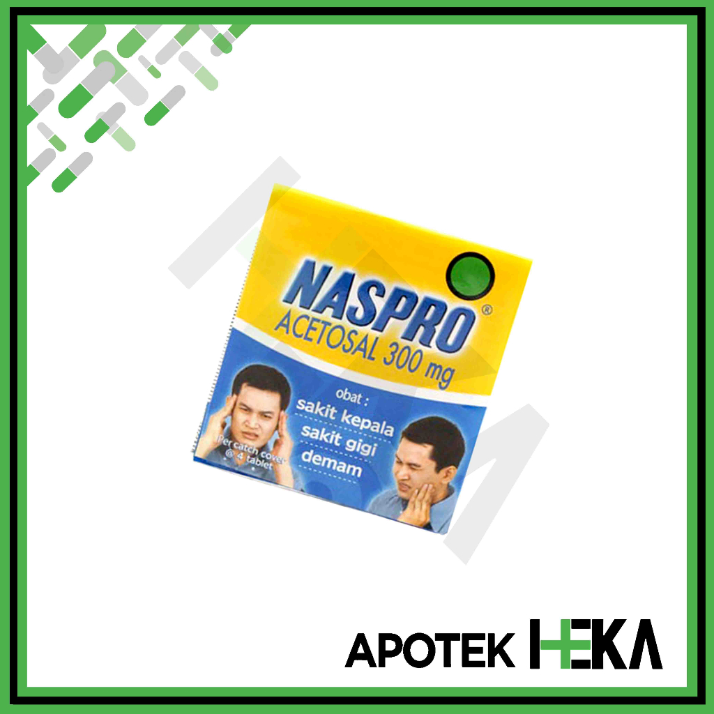 Naspro Strip isi 4 Tablet - Obat Sakit Kepala Nyeri Otot (SEMARANG)