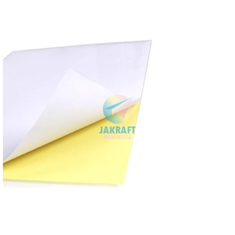 

(50 Lembar) Kertas Stiker Sticker HVS F4 Folio ARTOS Doft Doff Putih Polos Berkualitas Mudah Dicetak