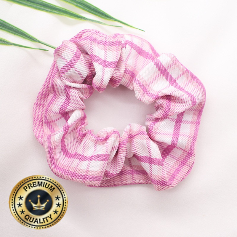 Ikat Rambut Scrunchie Hairband Model Korea Style Motif Garis