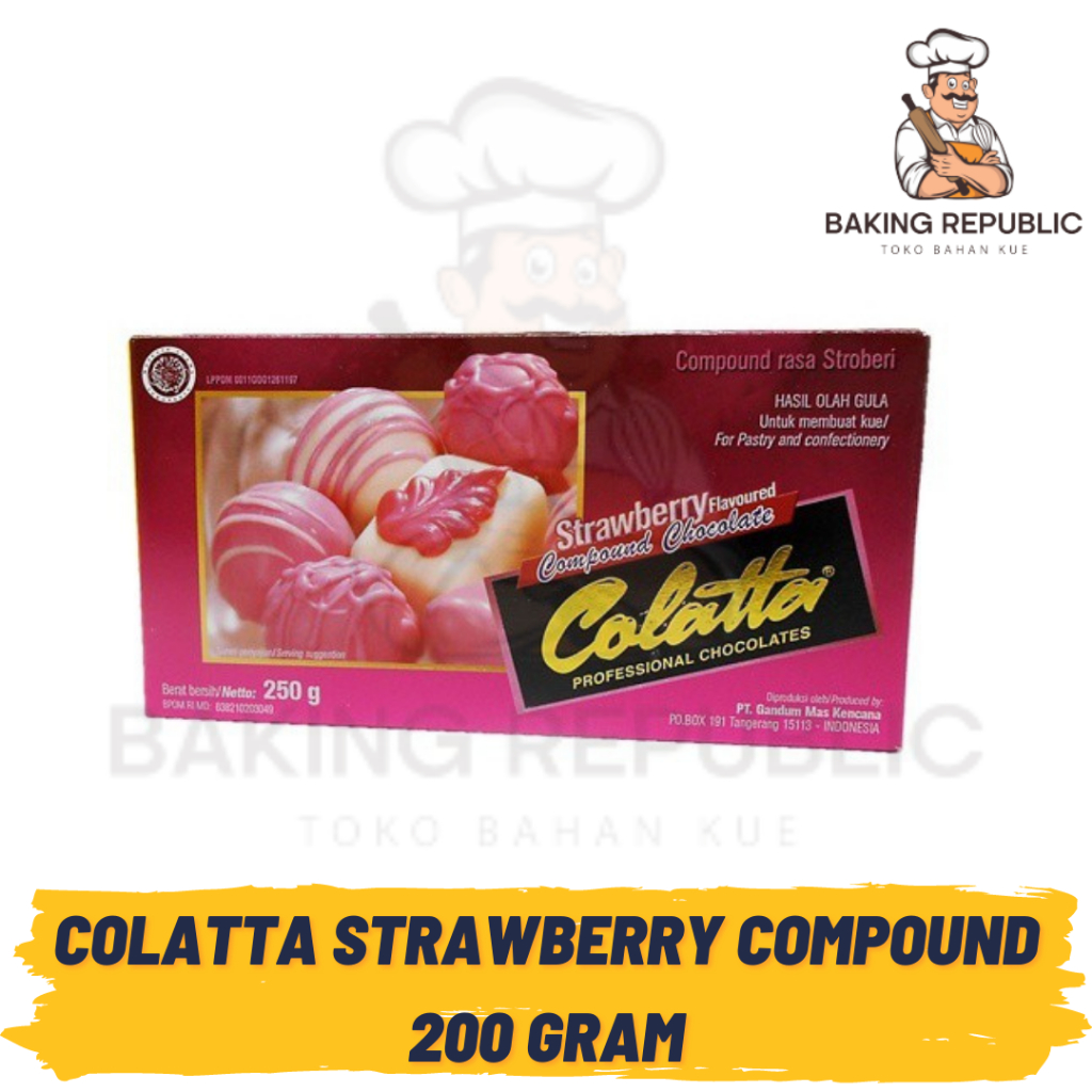 

COLATTA COMPOUND STRAWBERRY | 250 GR | COLATTA BEST SELLER CHOCOLATE