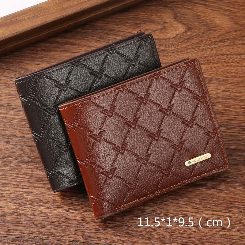 IMPOR JIANGBAO L26 DOMPET LIPAT PRIA BIFOLD MONEY WALLET BAHAN SINTETIS LEMBUT