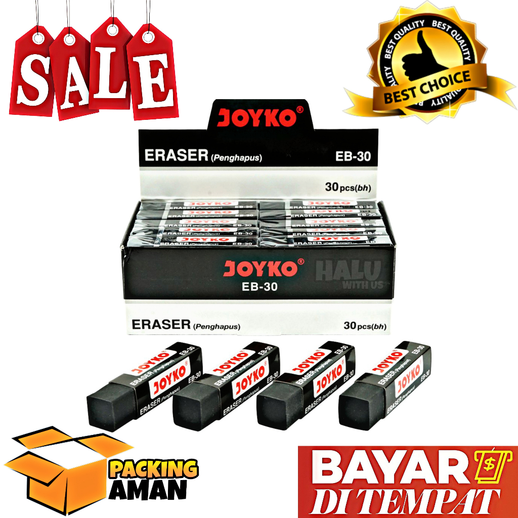 

(BISA COD) PROMO 1 Pcs Eraser / Penghapus Panjang Joyko EB-30 / Karet Penghapus