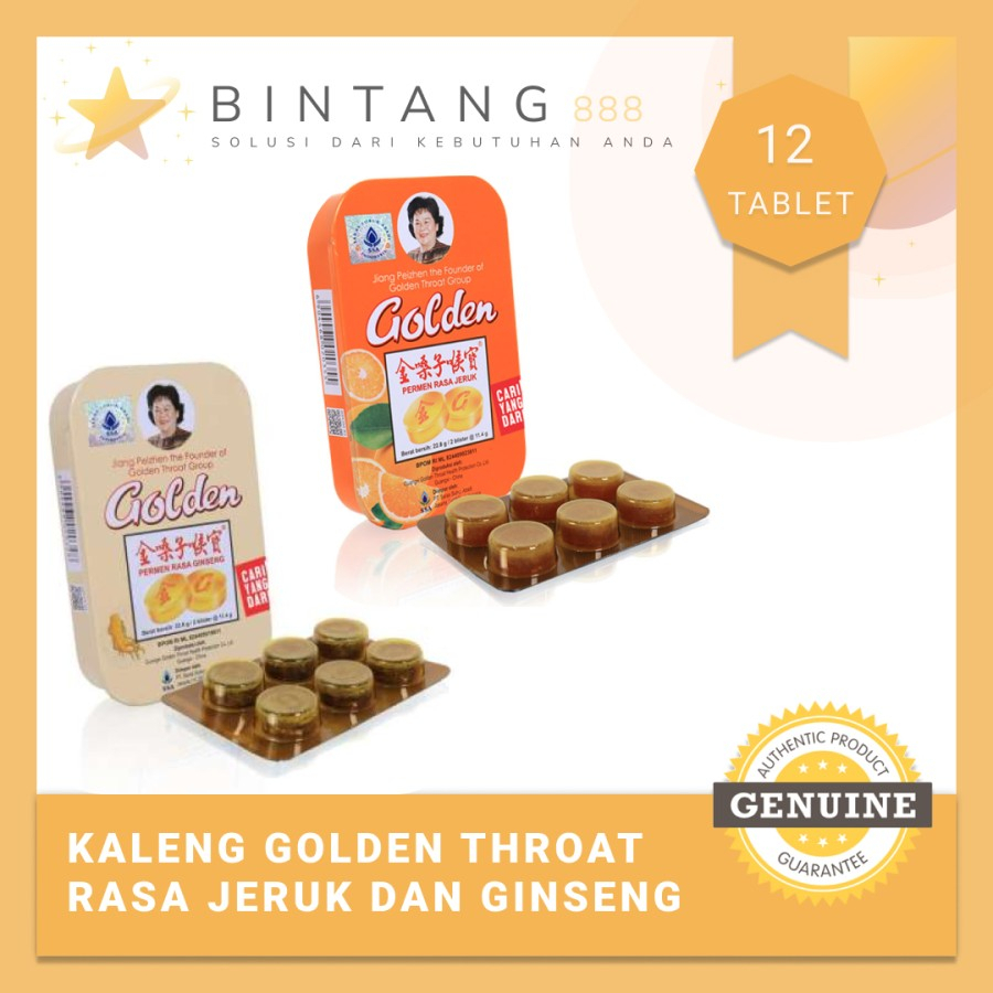 

KALENG - Golden Throat Lozenges SSA - Permen Pelega Tenggorokan