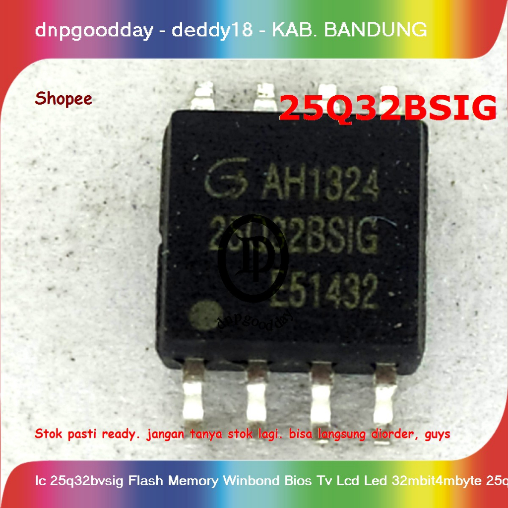 Ic 25q32bvsig Flash Memory Winbond Bios Tv Lcd Led 32mbit4mbyte 25q32
