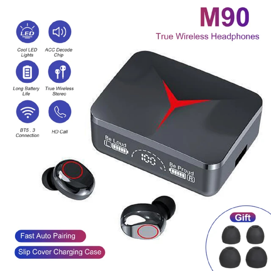 TWS Wireless Earphone Headset Bluetooth 5.0 Earbuds with Mic Charging Box Touch Control Sports Earbud 9D Bass Stereo