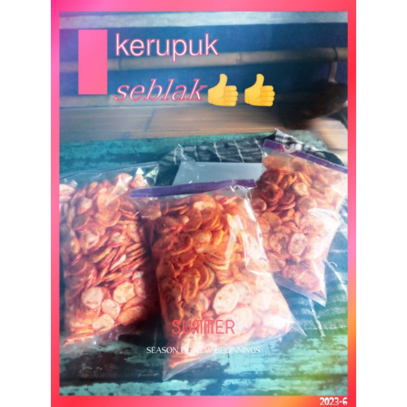 

KERUPUK SEBLAK HOME MADE MAK TUTI