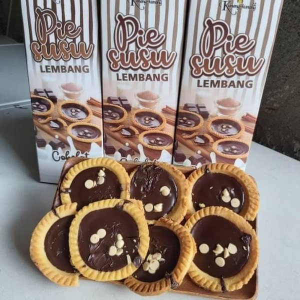 Pie Susu Khas Lembang rasa MIX / COKLAT / ORIGINAL isi 6 pcs