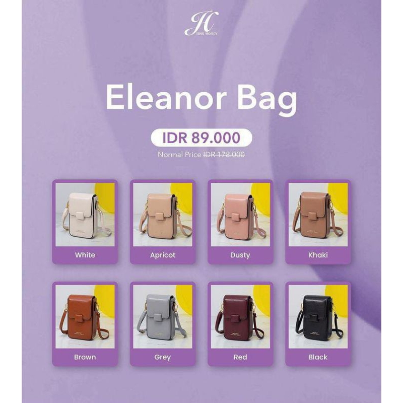Eleanor Bag JH jimshoney tas HP dompet HP