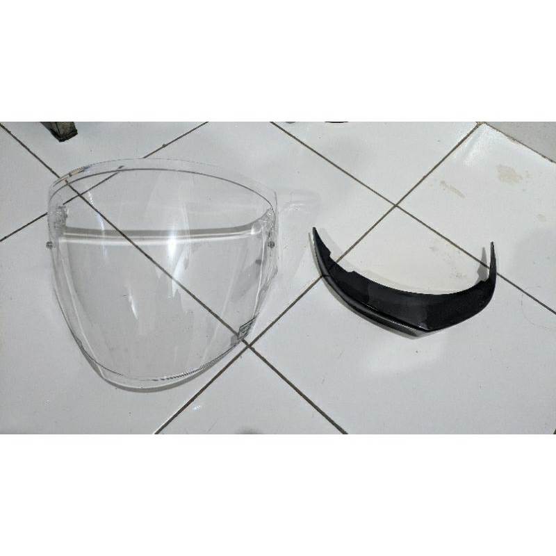 Visor Ori/Clear KYT NFJ (Bonus Spoiler smoke)