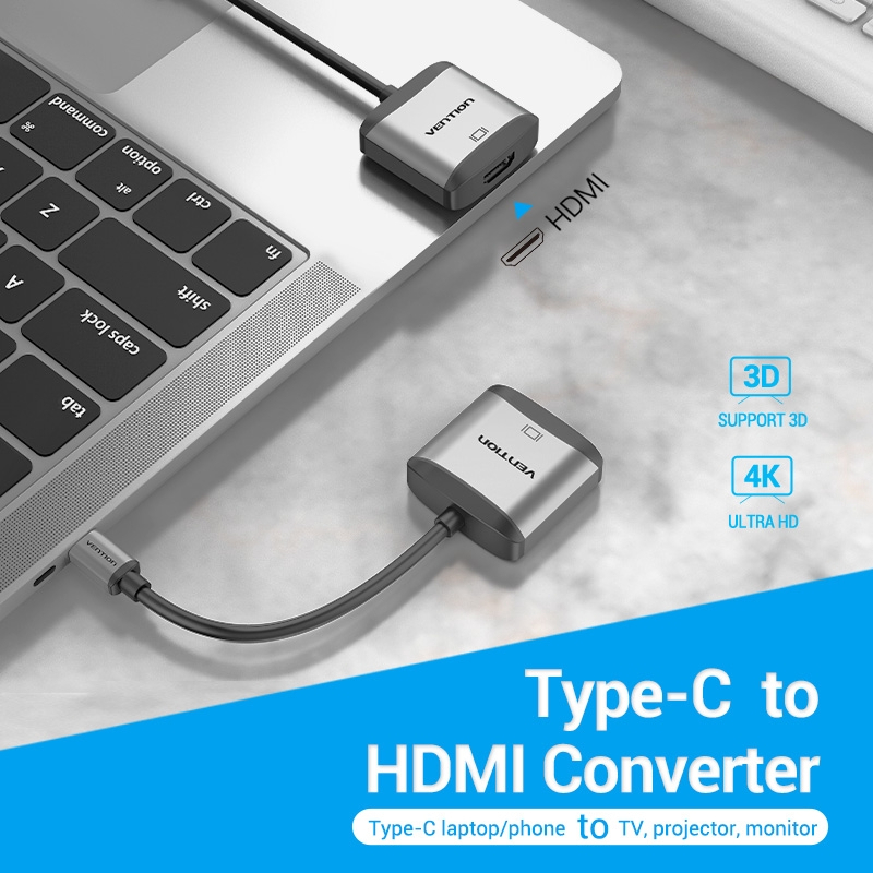 Vention USB Type C to HDMI Converter Adapter TDA Metal High Quality