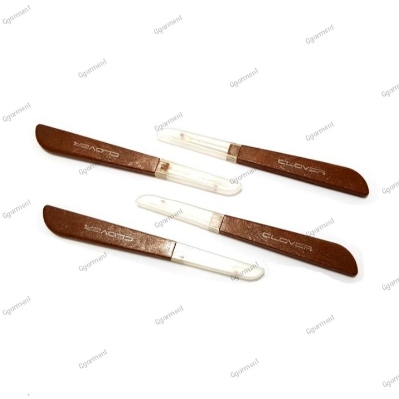 Pendedel Benang Model Kayu / Pendedel Bahan / Sontekan / Seam Ripper Clover