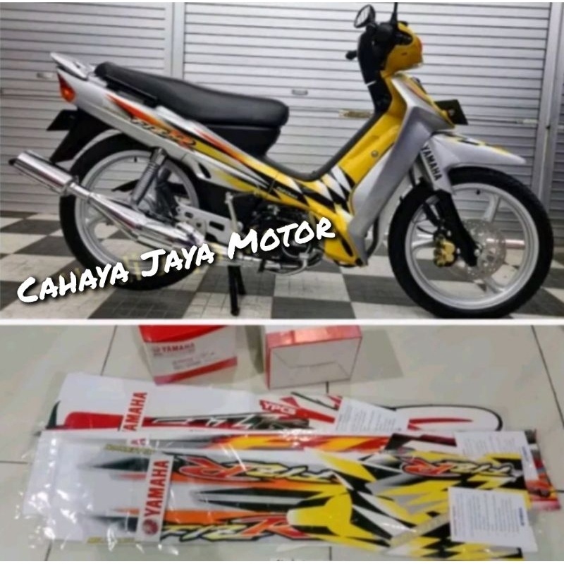 List Striping Stiker Yamaha Fizr Fizr Silver Kuning Silver Millenium 2000 Asli Yamaha Full Set
