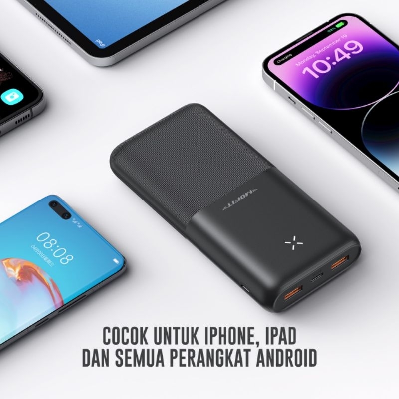 Power Bank MOFIT M28PRO 20.000mAh Real Capacity Quick Charge 22.5W QC 3.0 + PD  Power Delivery