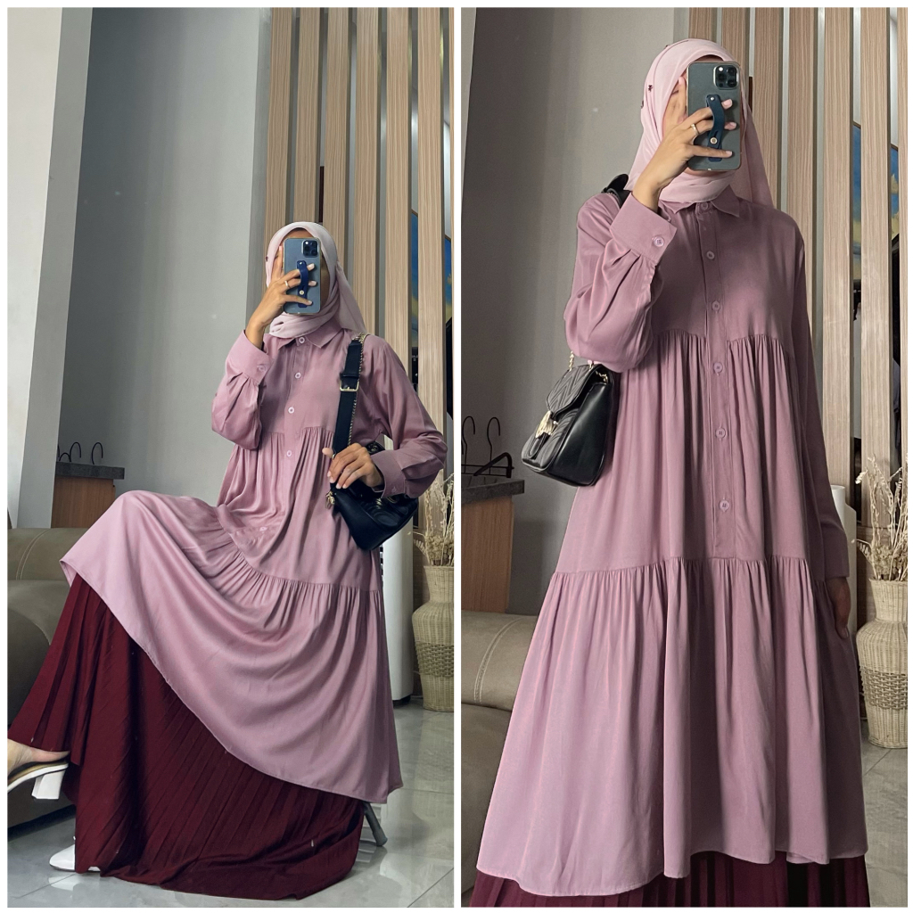 HARUKA tunik by ZALFA OUTFIT / Tunik rayon / tunik polos