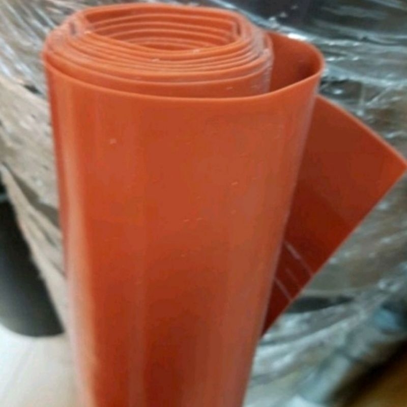 Silicon Red Rubber sheet Tebal 2mm ukuran 20cm x 50cm