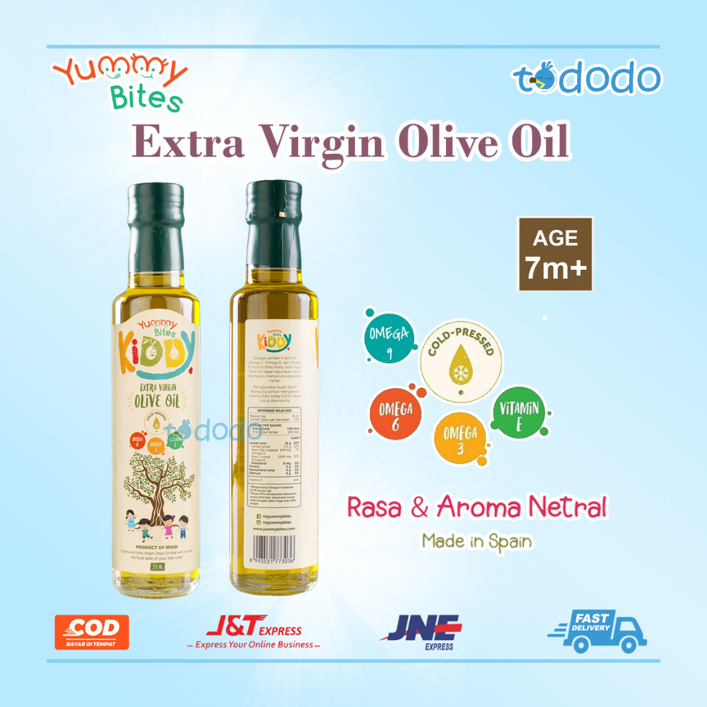 Yummy Bites Extra Virgin Olive Oil 250ml - Minyak MPASI