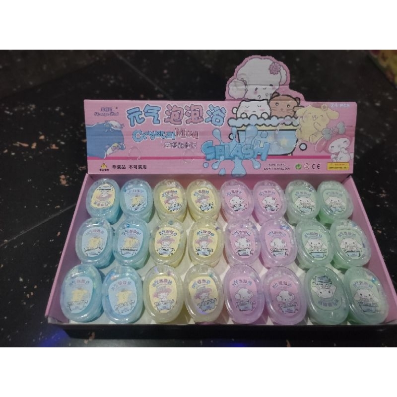 Set 1box 24pc Slime  Warna Dop