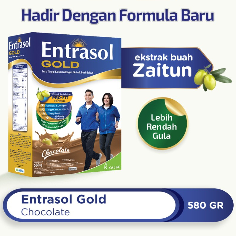 

ENTRASOL GOLD CHOCOLATE 580g SUSU TINGGI KALSIUM DENGAN EKSTRAK BUAH ZAITUN