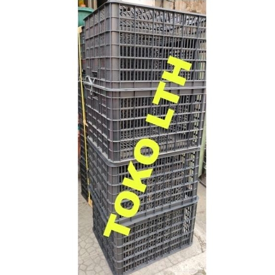 RB CONTAINER KERANJANG INDUSTRI BOX WADAH SERBAGUNA KRAT LUBANG HITAM