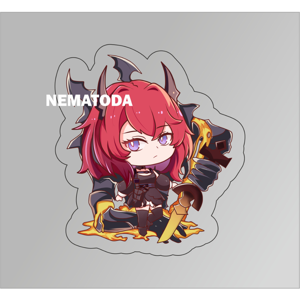 Gantungan Kunci Game Arknight Surtr - Keychain Arknight Surtr / Anime Arknight