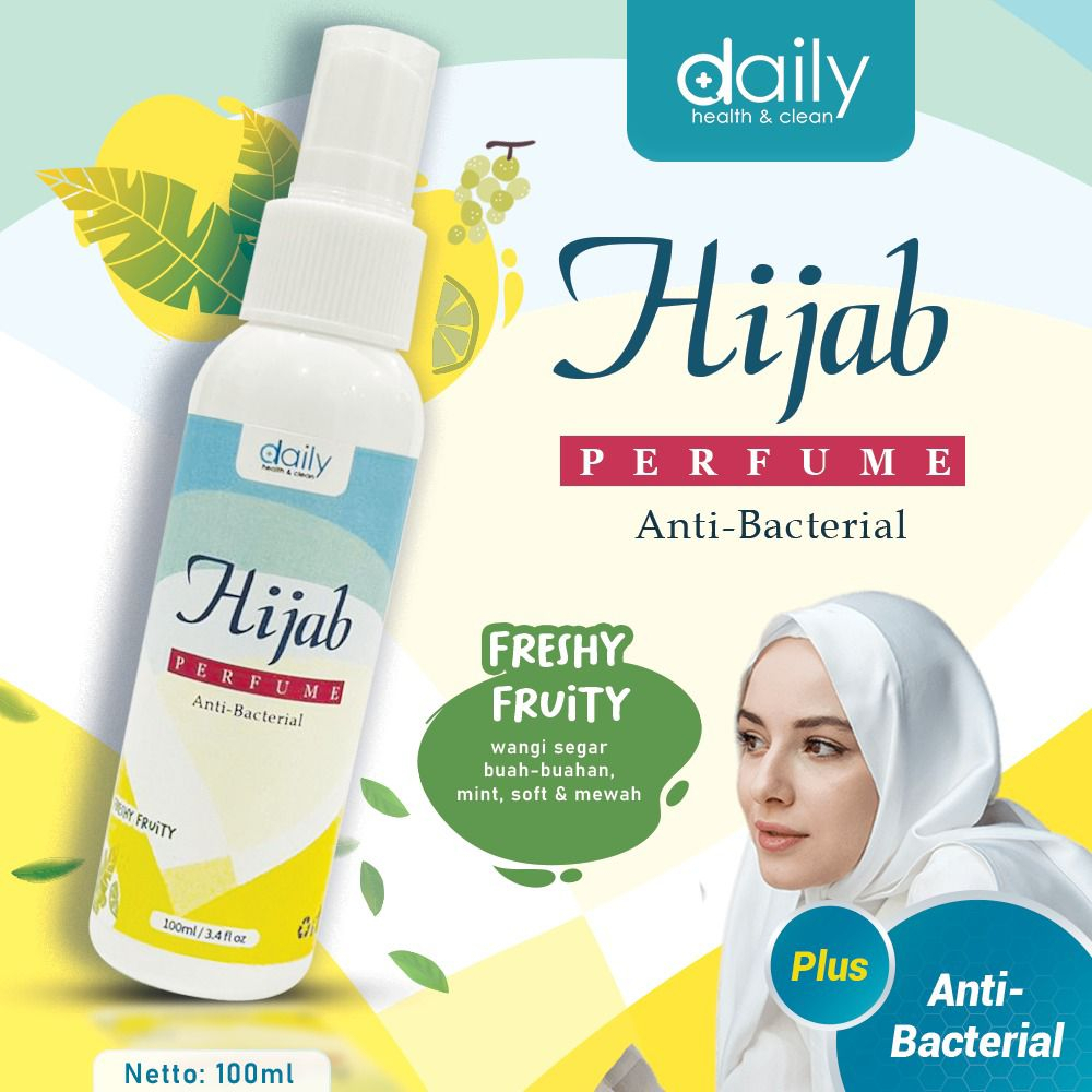 DAILY HIJAB PERFUME ANTIBACTERIAL / PARFUM HIJAB SPRAY / SPRAY HIJAB