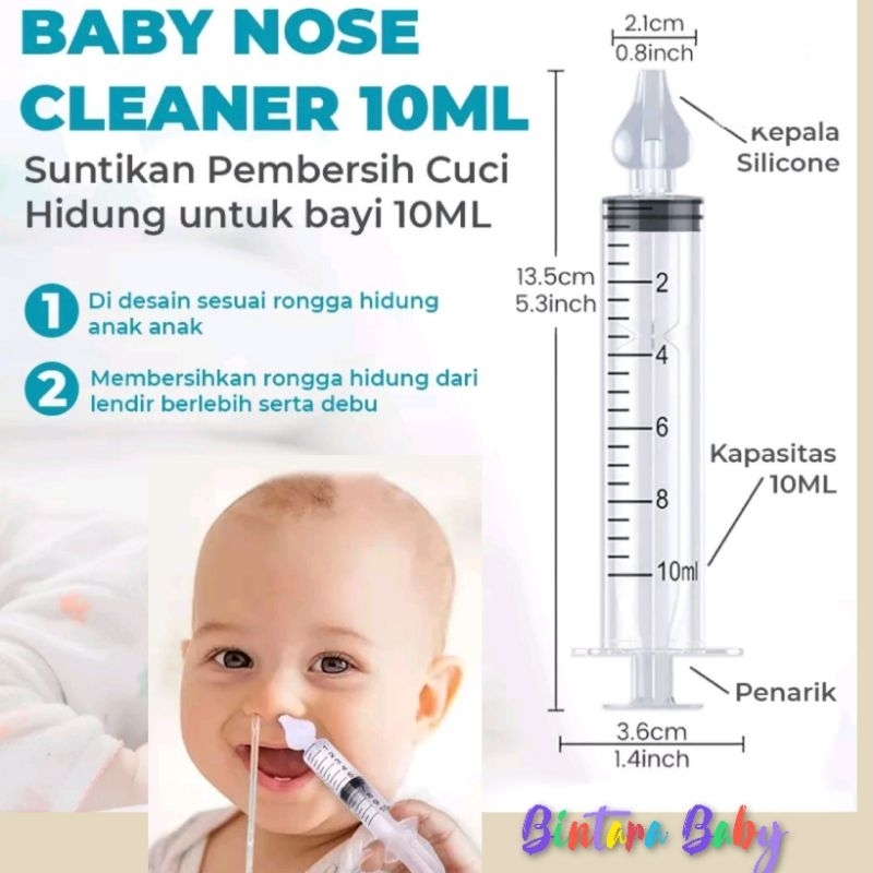 Pembersih Hidung Bayi Gurah Nose Cleaner / Penyemprot Hidung Bayi mengatasi hidung tersumbat pada bayi ujung silikon lembut / Penyemprot Ingus anak dan bayi