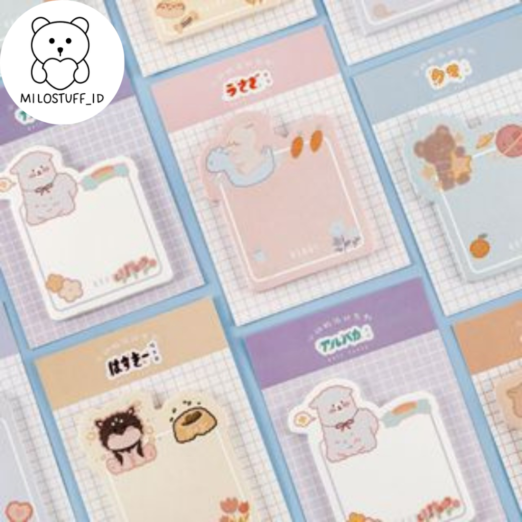 

[MIOSTUFF_ID] Sticky Notes Kartun Hewan Lucu Memo--MS0236