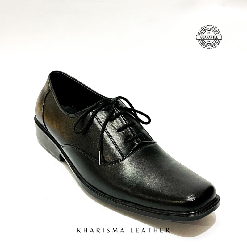Kharisma Leather Sepatu Kulit Pria Model Tali Jaksa Asli Garut Bahan Tebal Kuat Jahitan Rapi Warna C